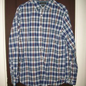 BANANA REPUBLIC Men's Long Sleeve Shirt CAMDEN FIT Size LARGE